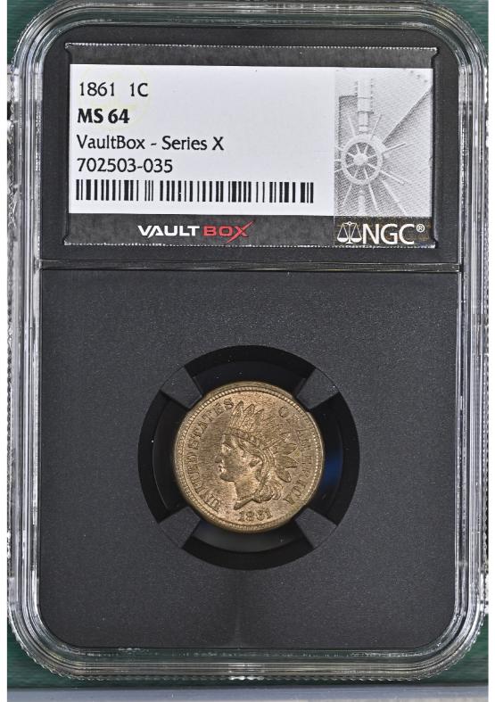 1861 1C NGC MS64 FRONT