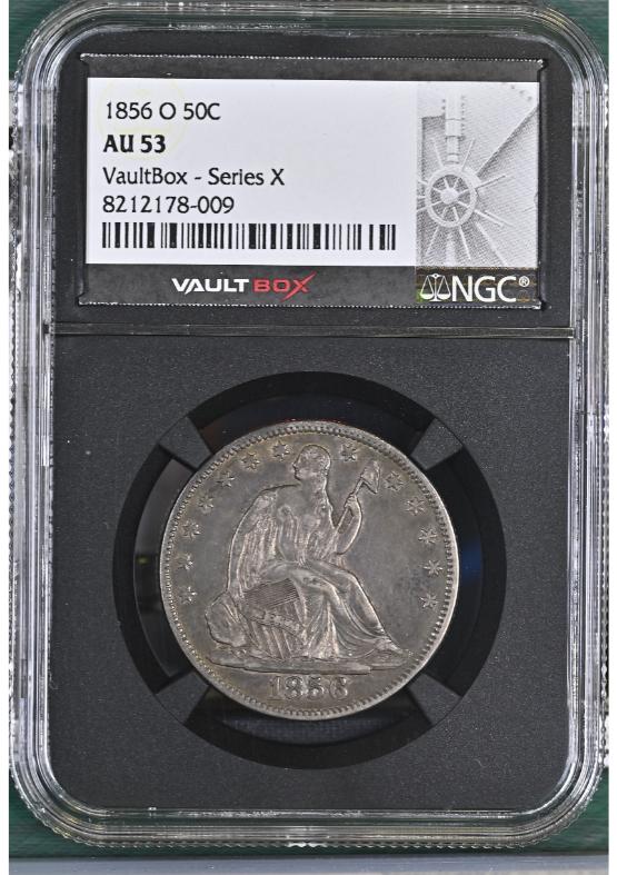 1856-O 50C NGC AU53 FRONT