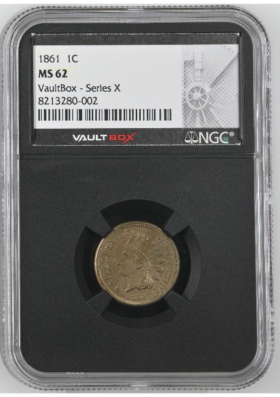 1861 1C NGC MS62 FRONT