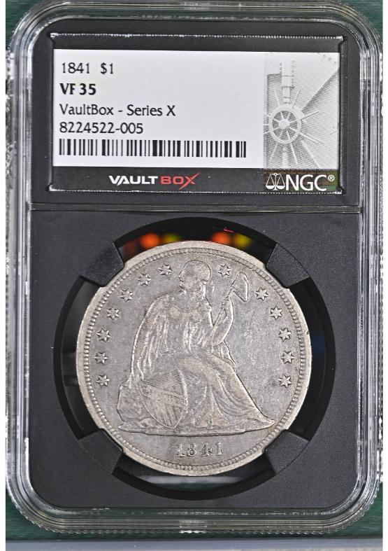 1841 $1 NGC VF35 FRONT