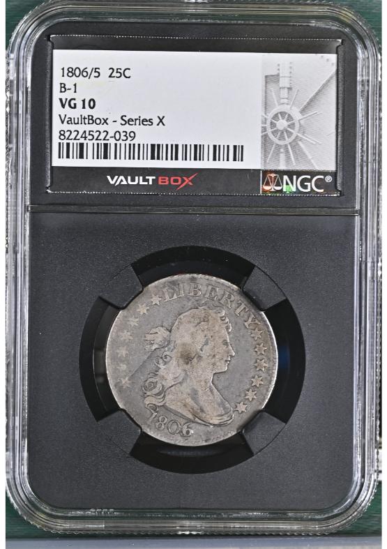 1806/5 25C B-1 NGC VG10 FRONT