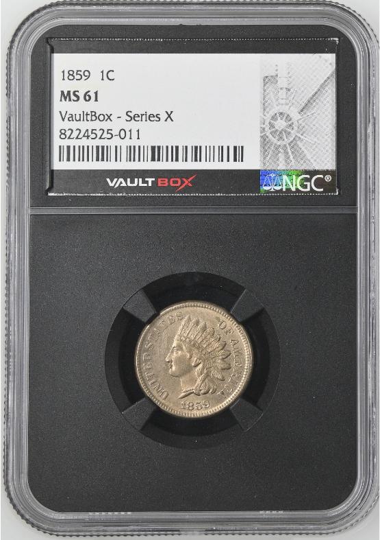1859 1C NGC MS61 FRONT