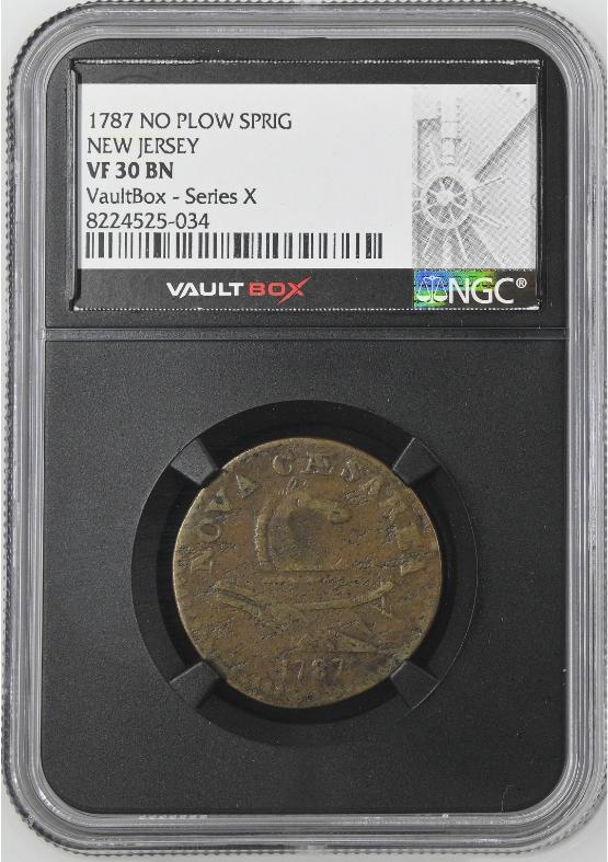 1787 NO PLOW SPRIG NJ 1/2 P NEW JERSEY NGC VF30BN FRONT