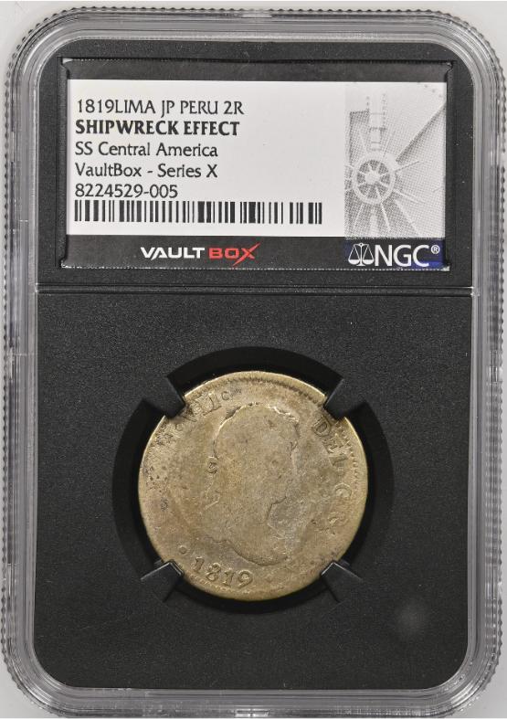 1819LIMA JP PERU 2R NGC SHIPWRECKEFFECT FRONT