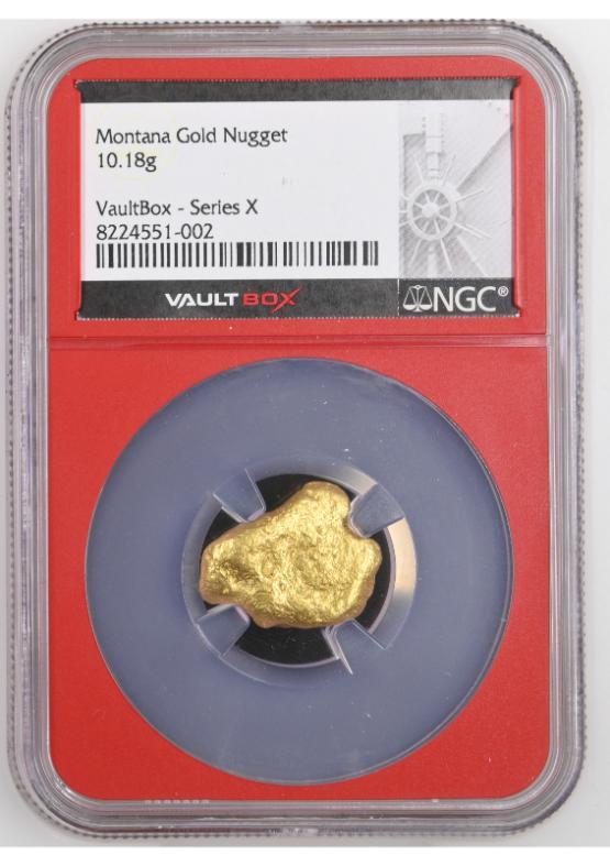 10.18G Montana Gold Nugget NGC GENUINE FRONT