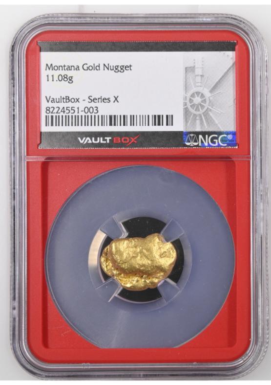 11.08G Montana Gold Nugget NGC GENUINE FRONT
