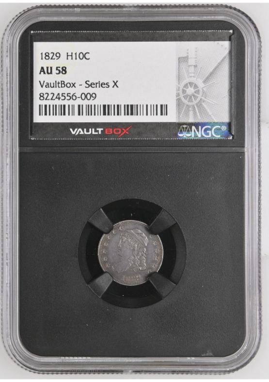 1829 H10C NGC AU58 FRONT