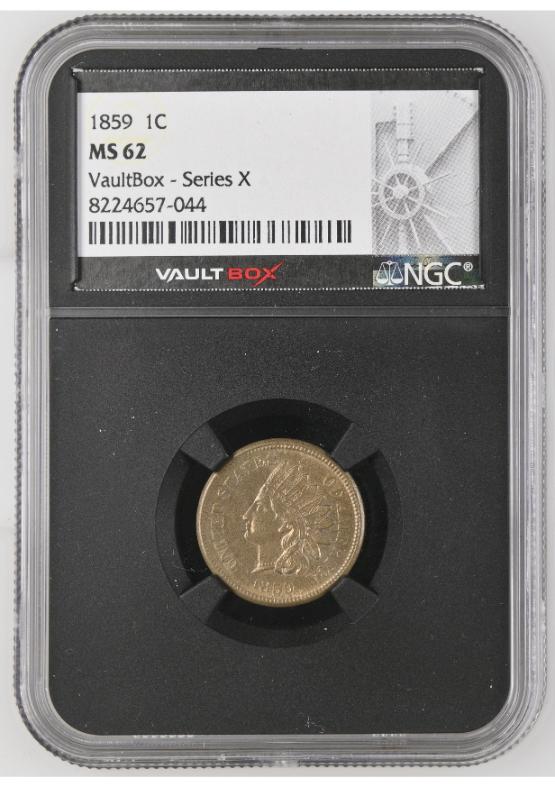 1859 1C NGC MS62 FRONT