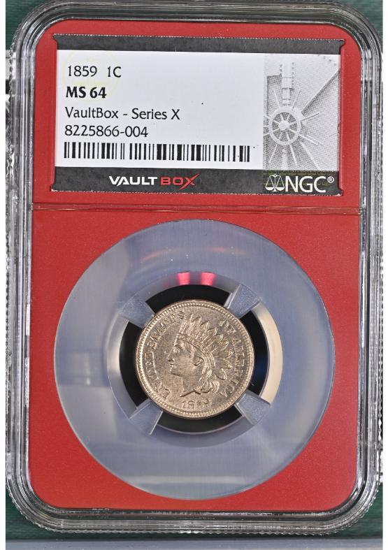 1859 1C NGC MS64 FRONT