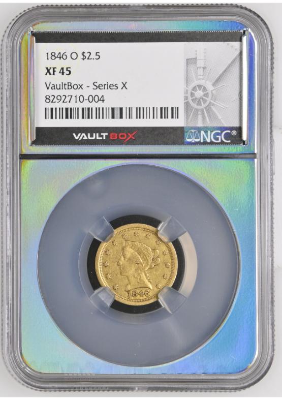 1846-O G$2.5 NGC XF45 FRONT