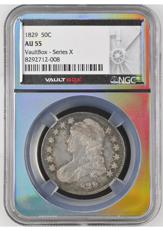 1829 50C NGC AU55 Toner FRONT