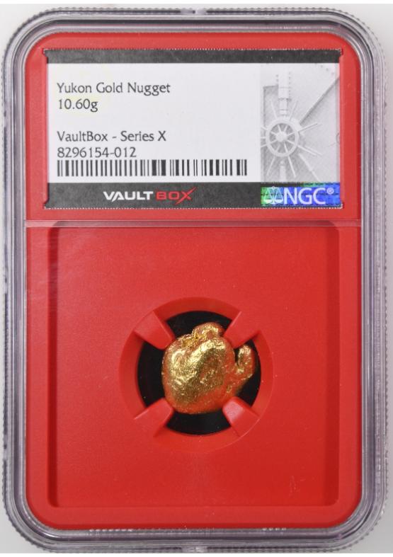 10.6G Yukon Gold Nugget NGC GENUINE FRONT