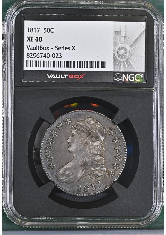 1817 50C NGC XF40 FRONT