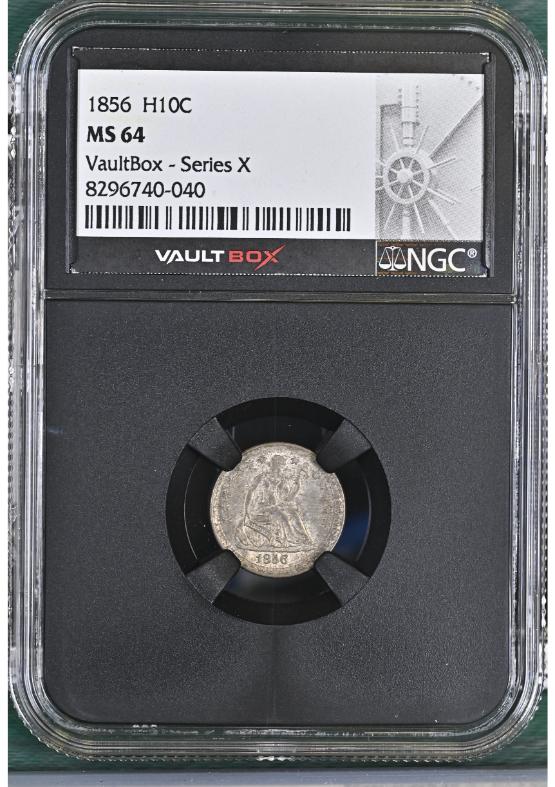 1856 H10C NGC MS64 FRONT