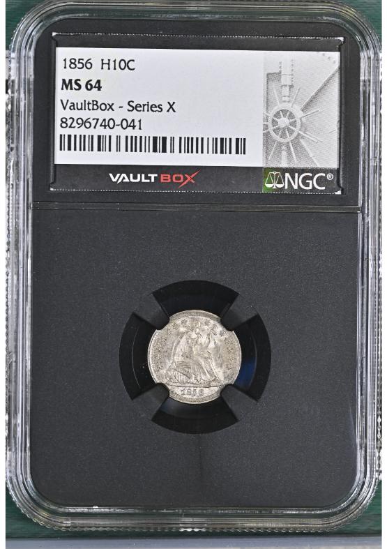 1856 H10C NGC MS64 FRONT
