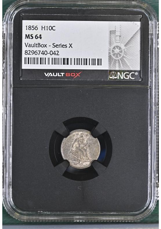 1856 H10C NGC MS64 FRONT