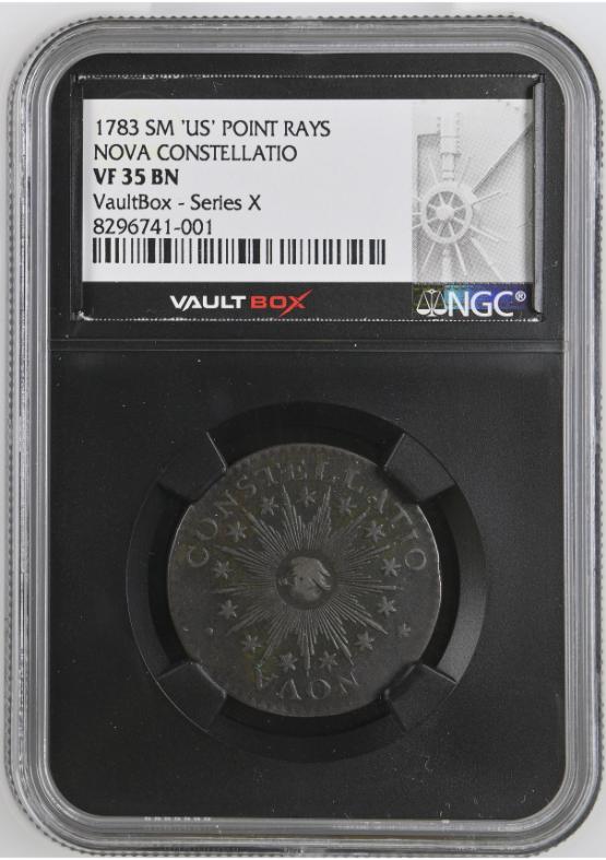 1783 SM 'US' POINT RAYS 1/2 P NOVA CONSTELLATIO NGC VF35BN FRONT