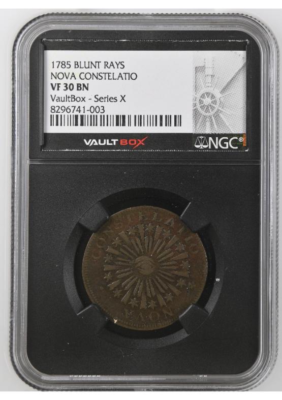 1785 BLUNT RAYS 1/2 P NOVA CONSTELATIO NGC VF30BN FRONT