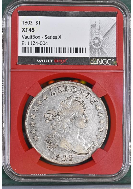 1802 $1 NGC XF45 FRONT