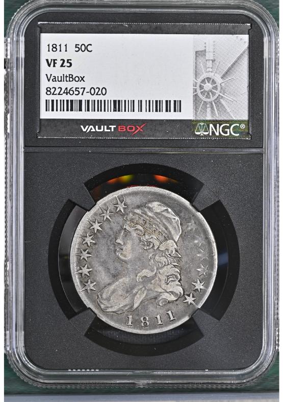 1811 50C NGC VF25 FRONT