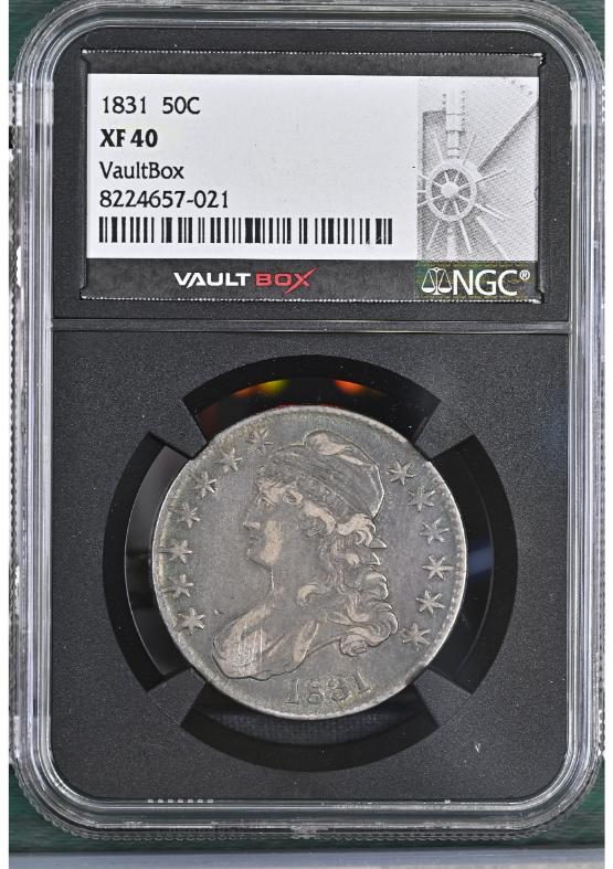 1831 50C NGC XF40 FRONT