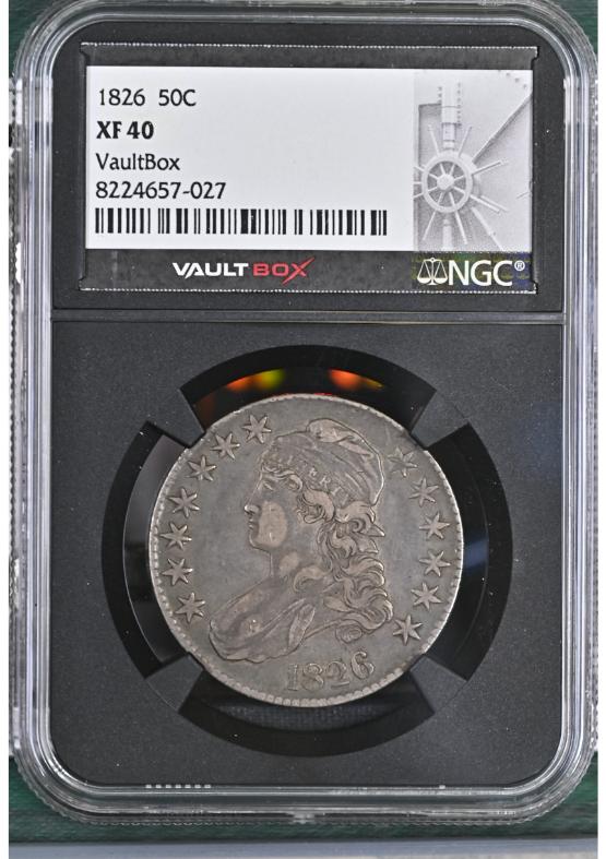 1826 50C NGC XF40 FRONT