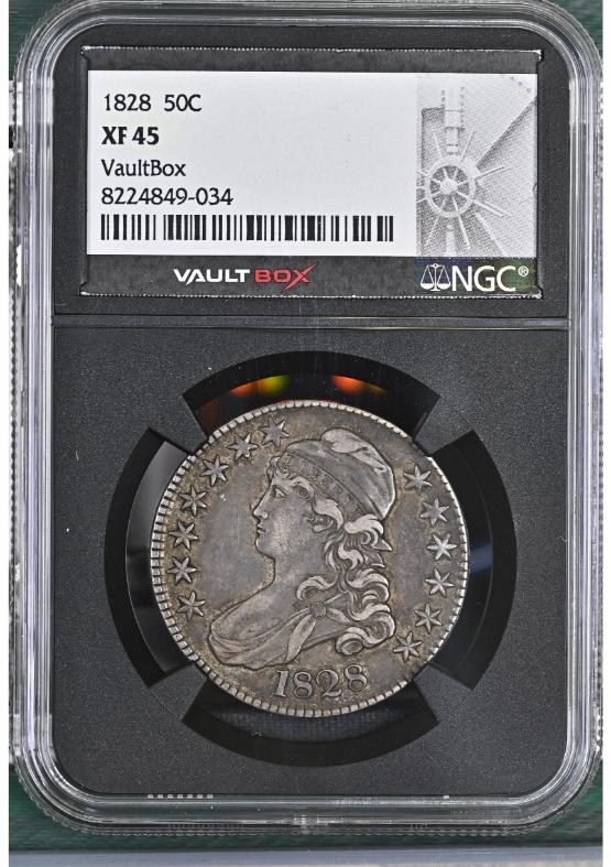1828 50C NGC XF45 FRONT