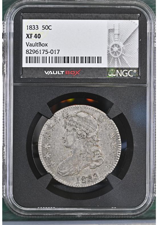 1833 50C NGC XF40 FRONT