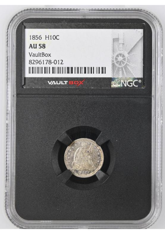 1856 H10C NGC AU58 FRONT