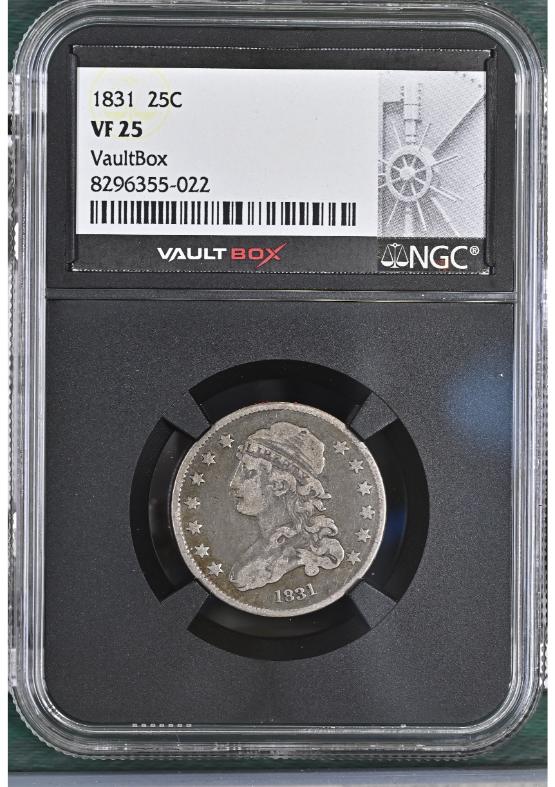 1831 25C NGC VF25 FRONT