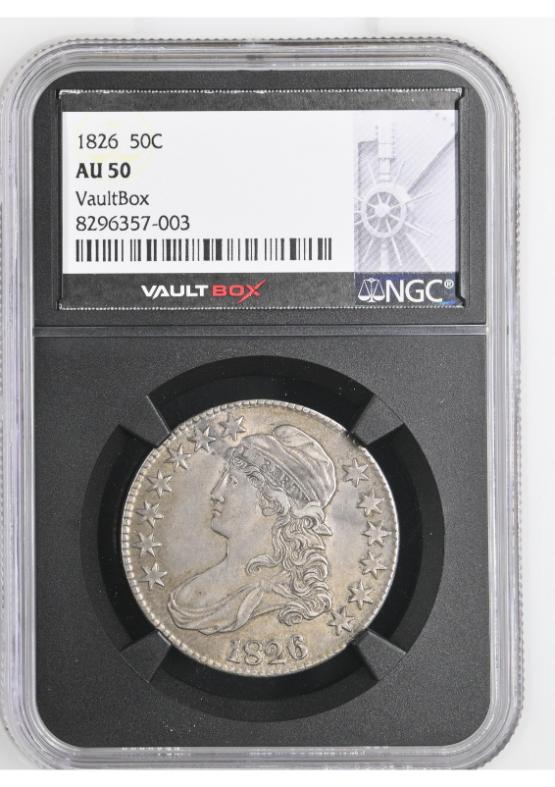 1826 50C NGC AU50 FRONT
