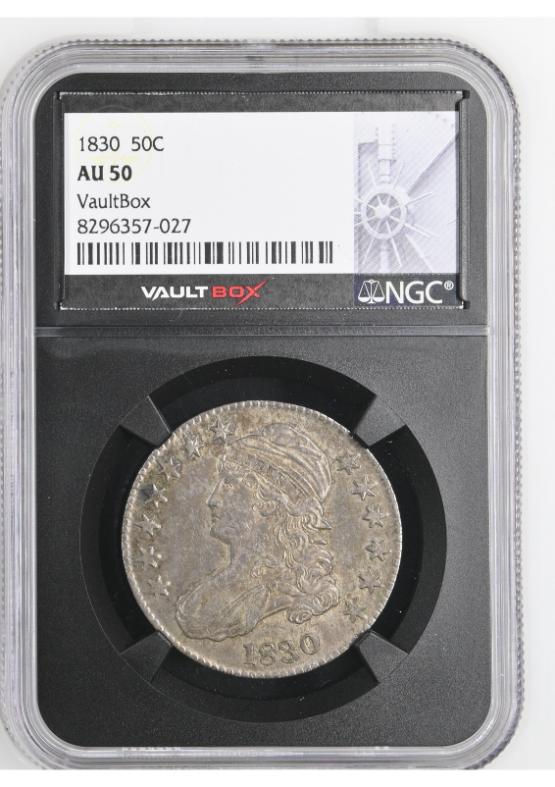 1830 50C NGC AU50 FRONT