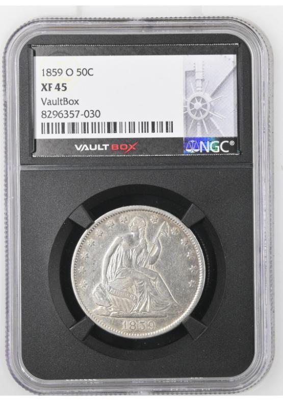 1859-O 50C NGC XF45 FRONT