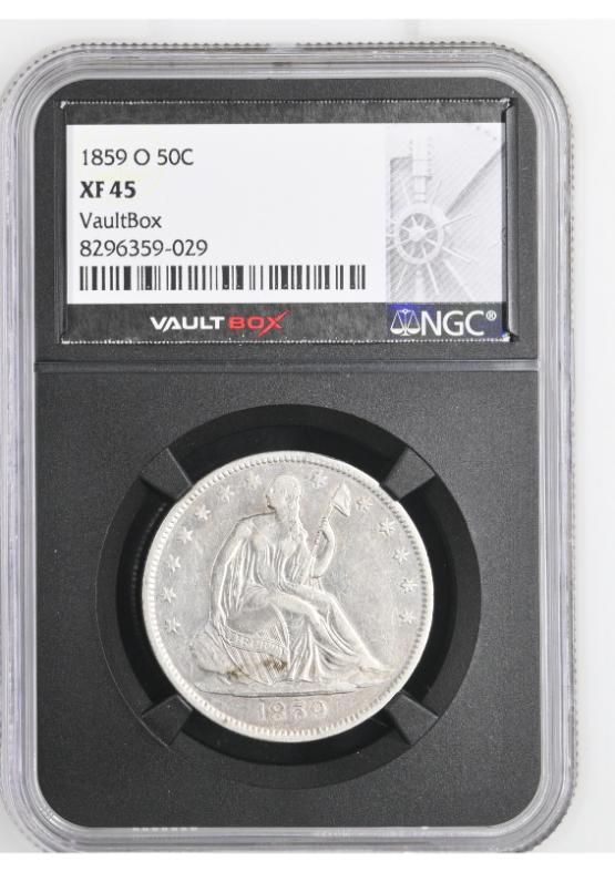 1859-O 50C NGC XF45 FRONT