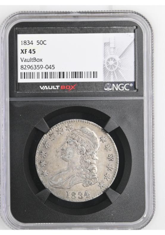 1834 50C NGC XF45 FRONT