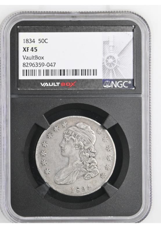 1834 50C NGC XF45 FRONT