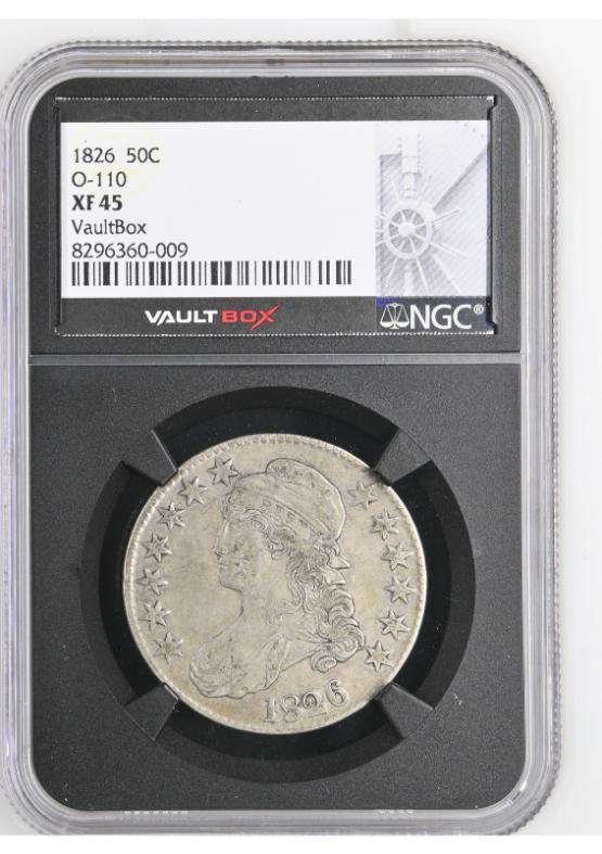 1826 50C O-110 NGC XF45 FRONT