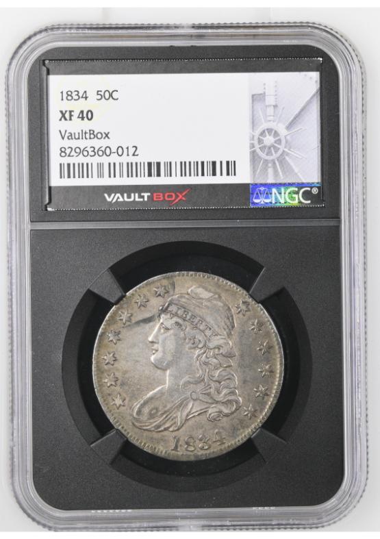 1834 50C NGC XF40 FRONT