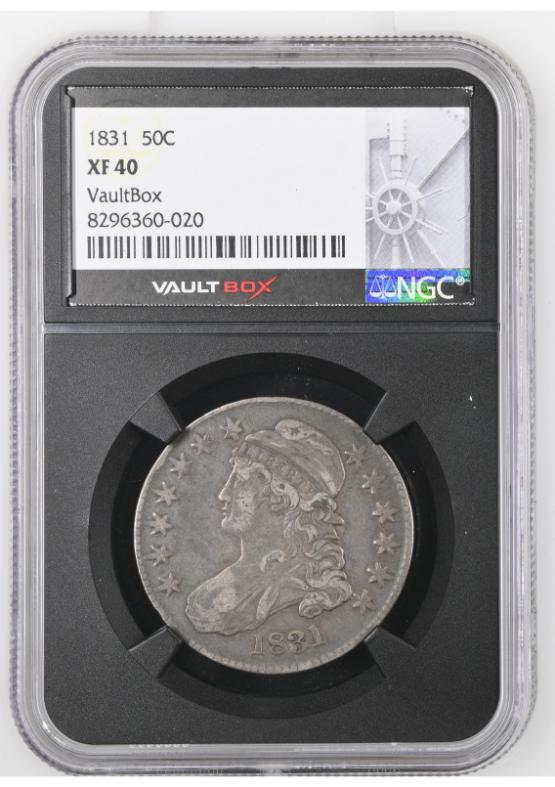 1831 50C NGC XF40 FRONT