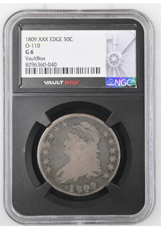 1809 XXX EDGE 50C O-110 NGC G6 FRONT