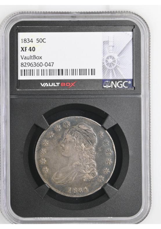 1834 50C NGC XF40 FRONT