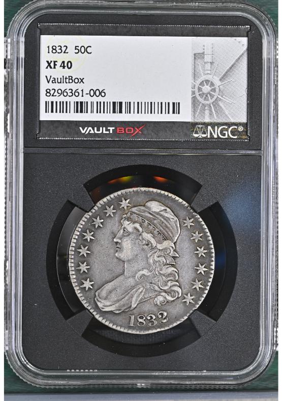 1832 50C NGC XF40 FRONT