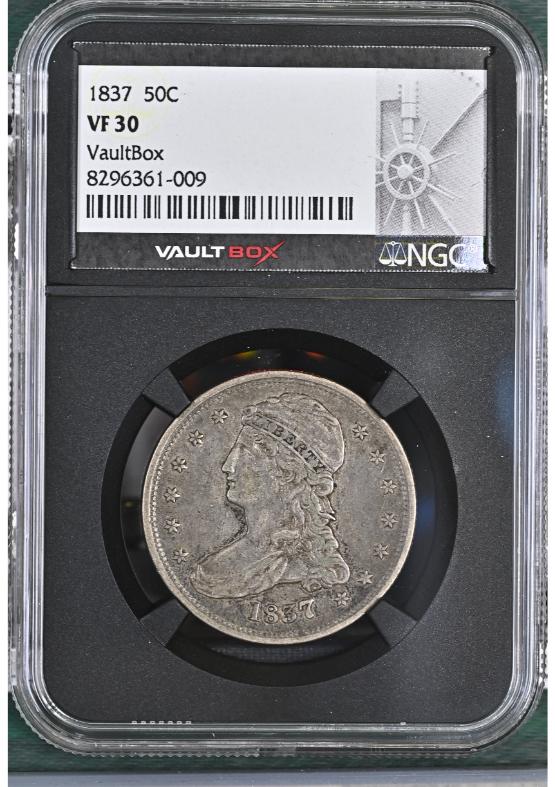 1837 50C NGC VF30 FRONT