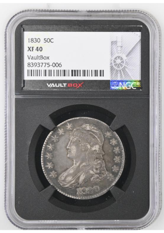 1830 50C NGC XF40 FRONT