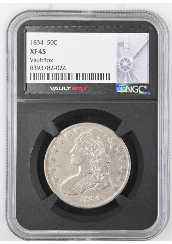 1834 50C NGC XF45 FRONT