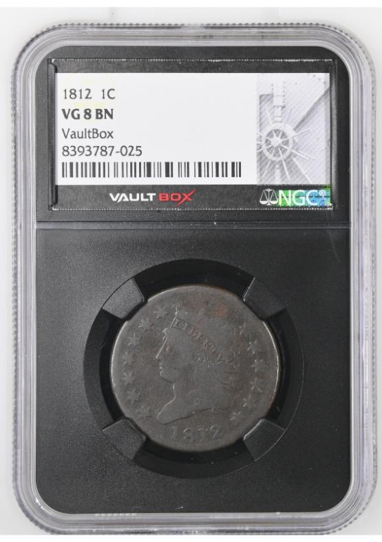 1812 1C NGC VG8BN FRONT