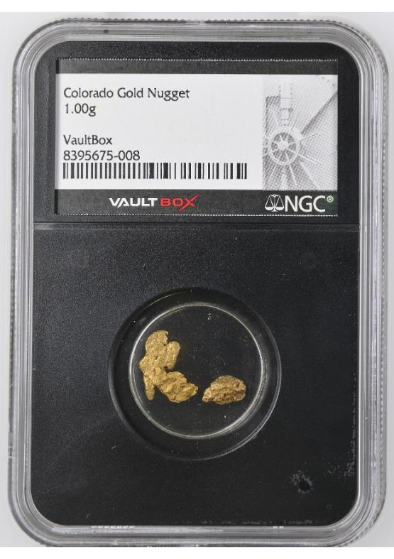 1 GRAM TOTAL WEIGHT COLORADO GOLD NUGGETS NGC GENUINE FRONT