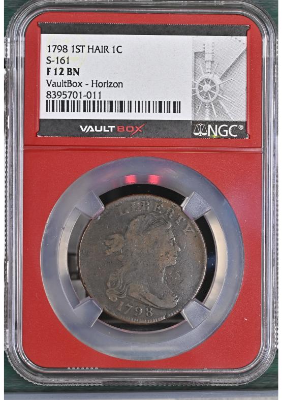 1798 1ST HAIR 1C S-161 NGC F12BN FRONT