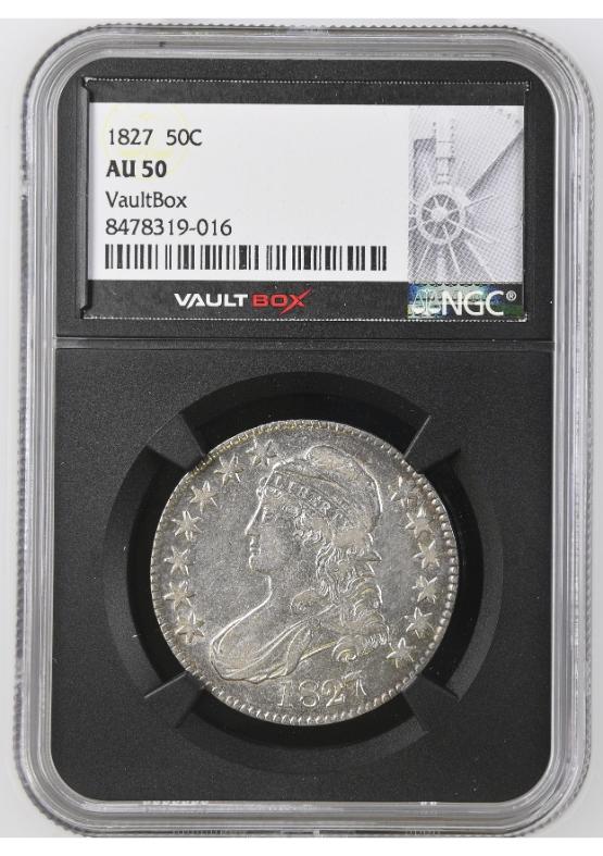 1827 50C NGC AU50 FRONT