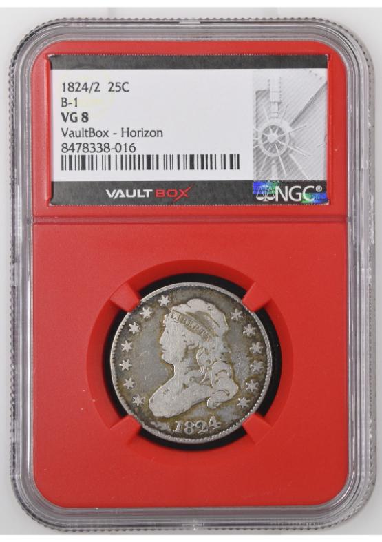 1824/2 25C B-1 NGC VG8 FRONT